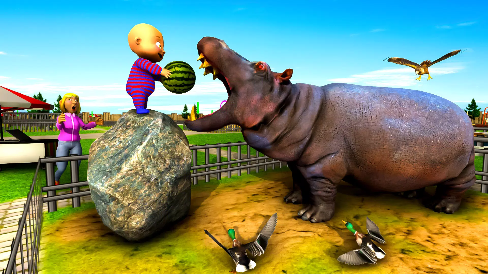 Naughty Baby 3D: Daddy Zoo Fun Screenshot 1