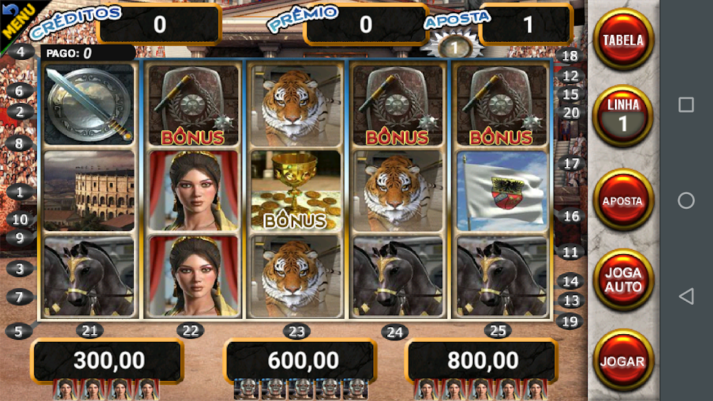 Gladiador Slot Caça Níquel 스크린샷 0