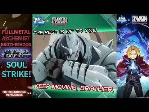 Fullmetal Alchemist Brotherhood Crossover in Soul Strike