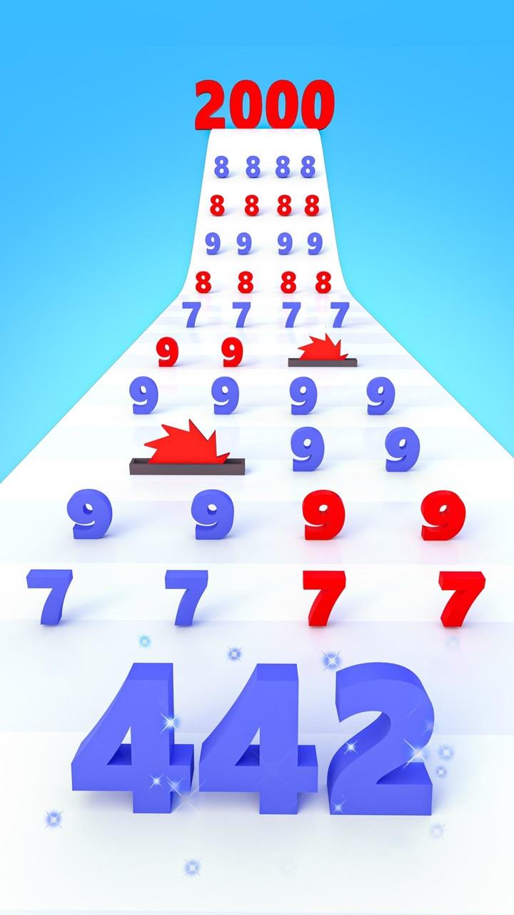 Number Run & Merge Master Game Captura de pantalla 1