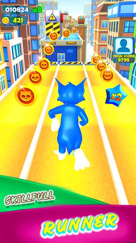 Cat Run : Tom Subway Runner 3D Screenshot 2