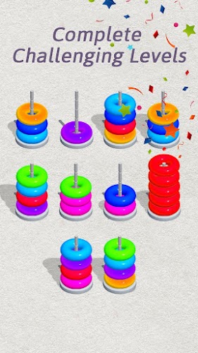 Color Hoop Sort - Color Sort স্ক্রিনশট 1