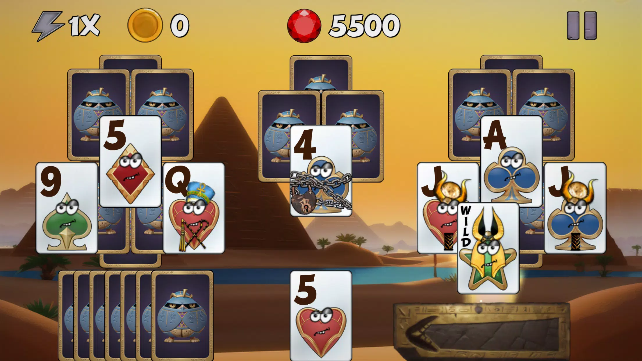 Tricky Tut Solitaire Screenshot 2