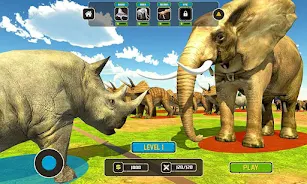 Wild Animals Kingdom Battle Screenshot 2