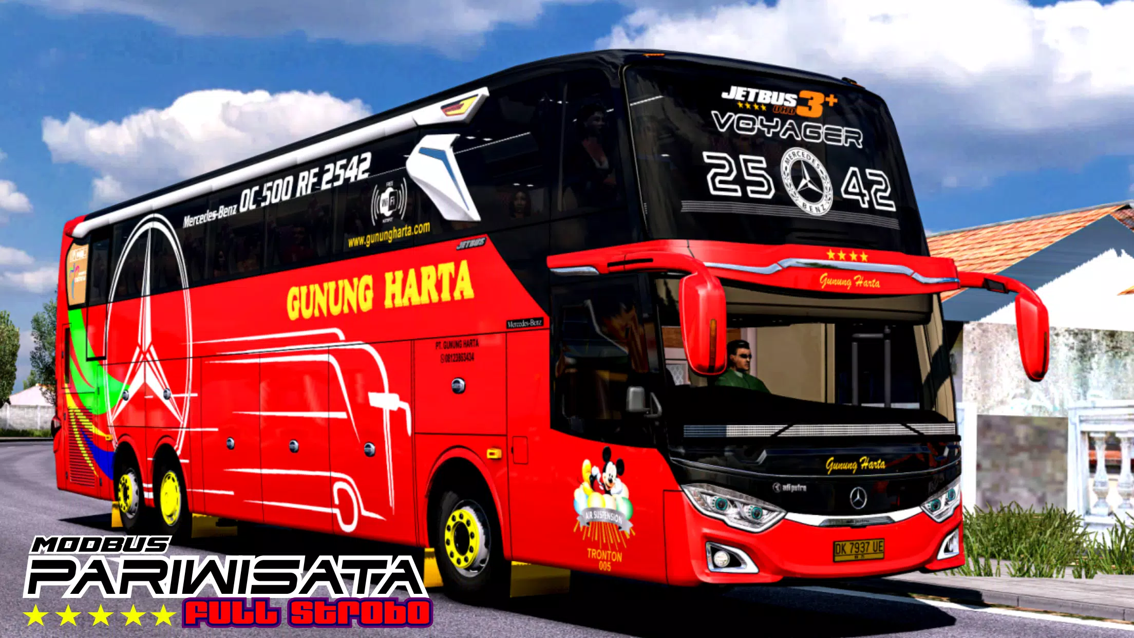 Mod Bus Pariwisata Full Strobo 스크린샷 0