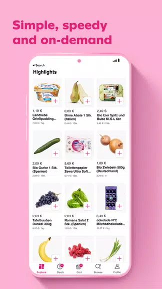 Flink: Groceries in minutes