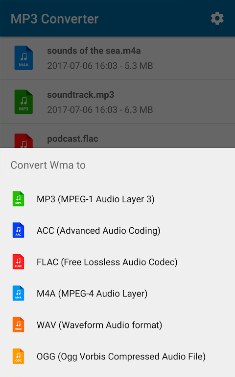 MP3 Converter Edit Music files Screenshot 1