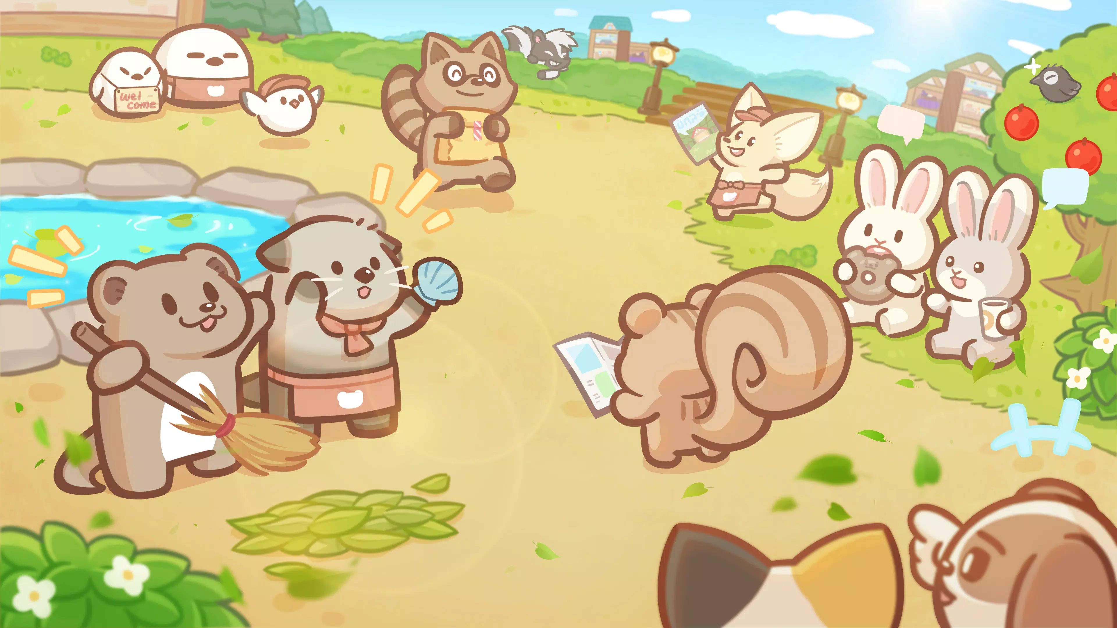 Welcome! Otter Town: cute game Captura de tela 0