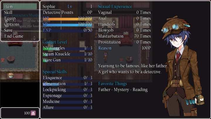 Detective Girl of the Steam City Screenshot 0