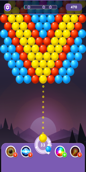 Bubble Shooter Rainbow Captura de pantalla 1