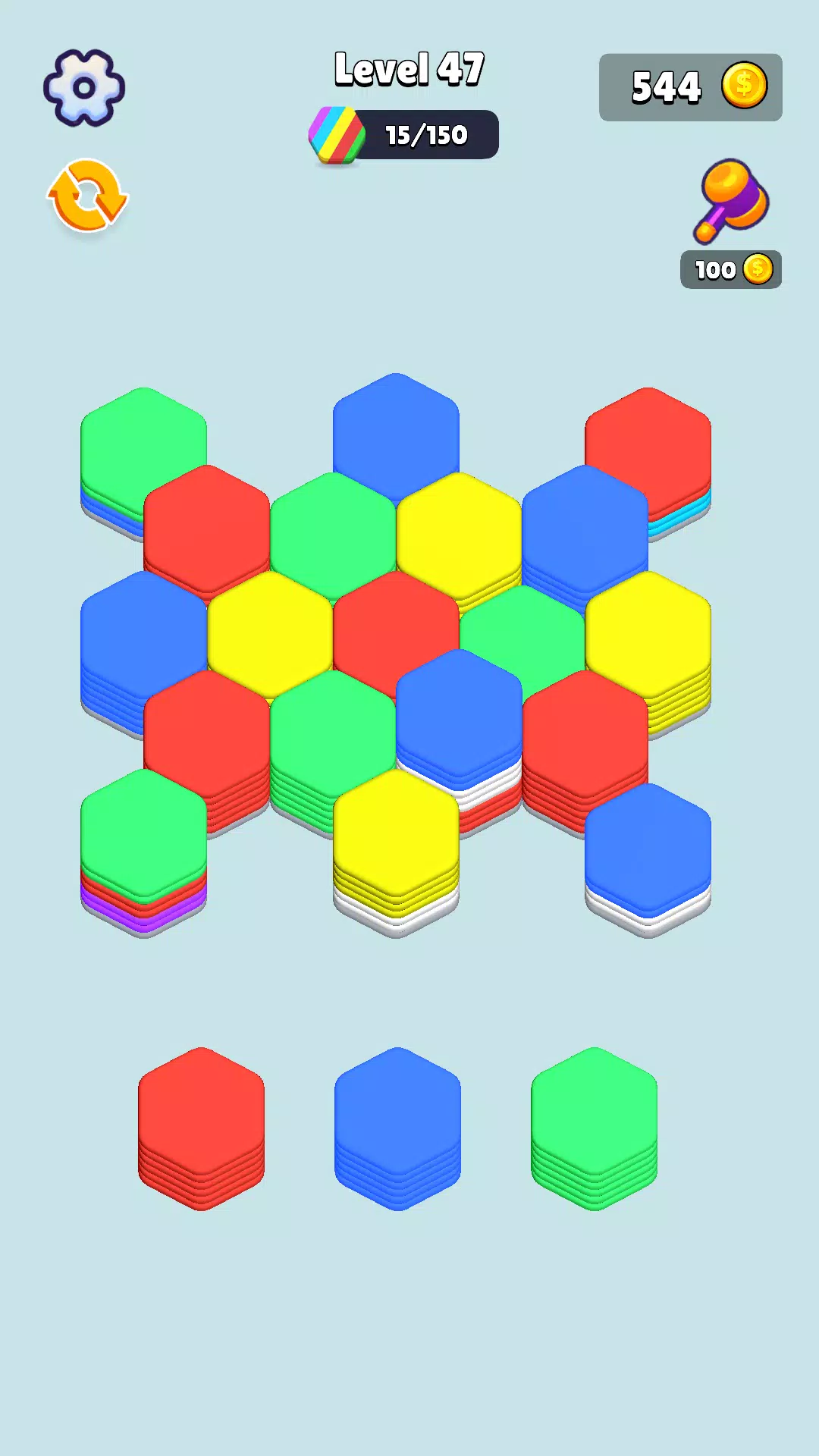 Stack Hexa Sort: Puzzle Match ဖန်သားပြင်ဓာတ်ပုံ 0