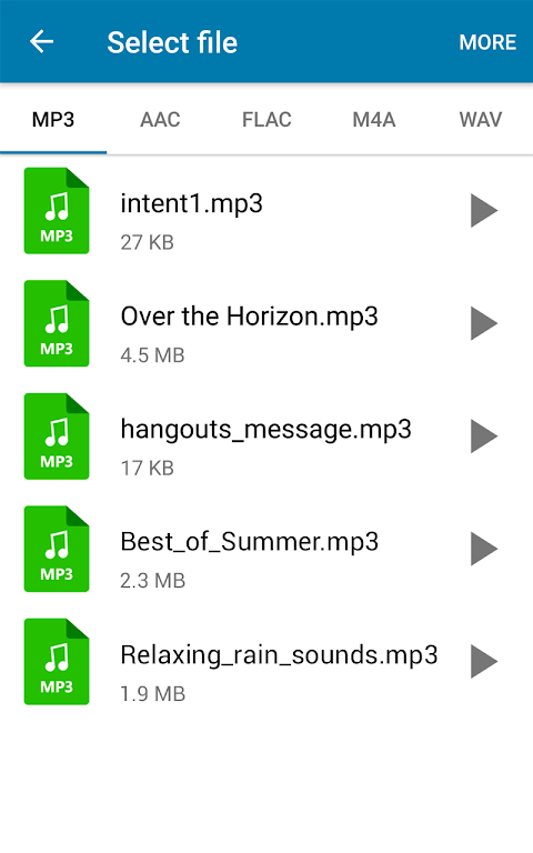 MP3 Converter Edit Music files Screenshot 0