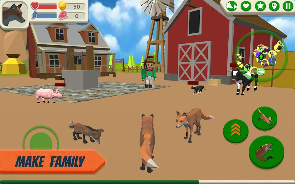 Fox Family - Animal Simulator Mod应用截图第1张