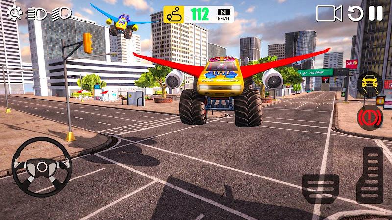 Flying Car Games 3D Simulator ဖန်သားပြင်ဓာတ်ပုံ 1