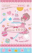 -Sweet Cake- Theme +HOME Screenshot 0