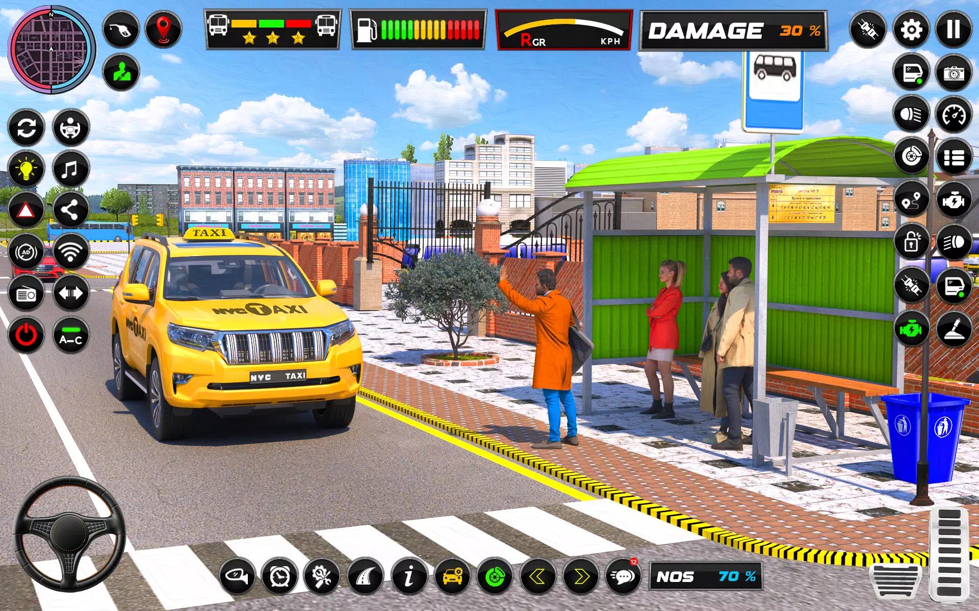 Taxi Simulator USA: City Drive Tangkapan skrin 1