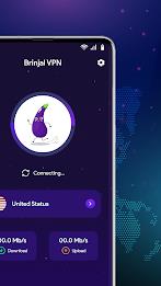 Brinjal VPN - Proxy & Secure स्क्रीनशॉट 1