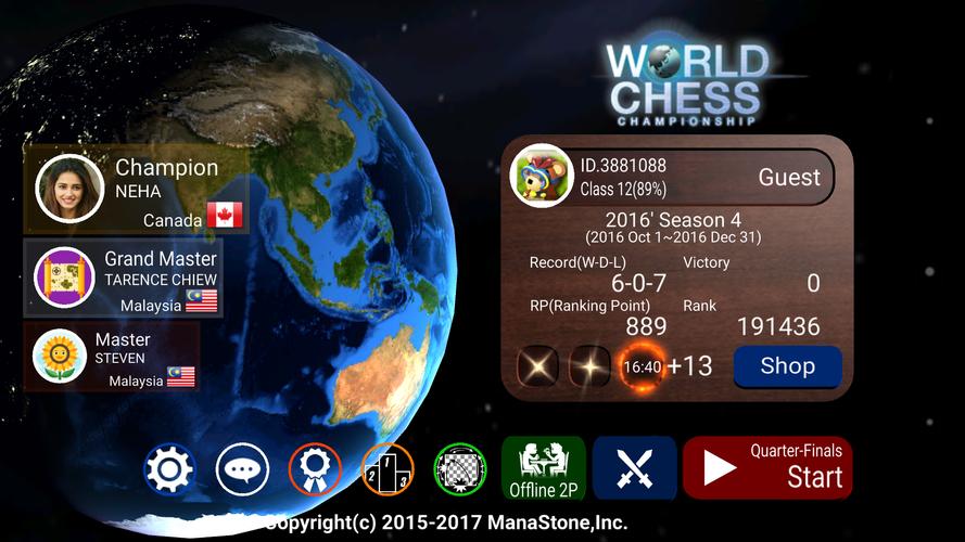 World Chess Championship Captura de tela 0