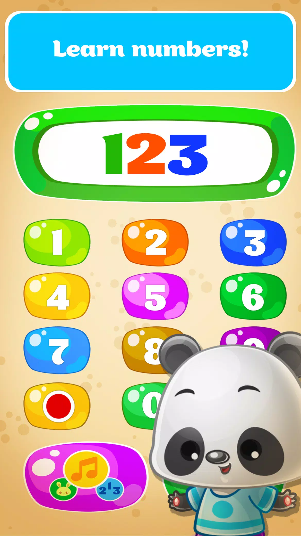 Babyphone game Numbers Animals স্ক্রিনশট 1