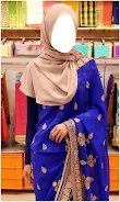 Women Hijab Saree Photo Suits Captura de tela 3