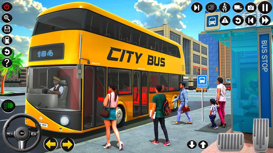 Passenger Bus Driving Games 3D Ekran Görüntüsü 0