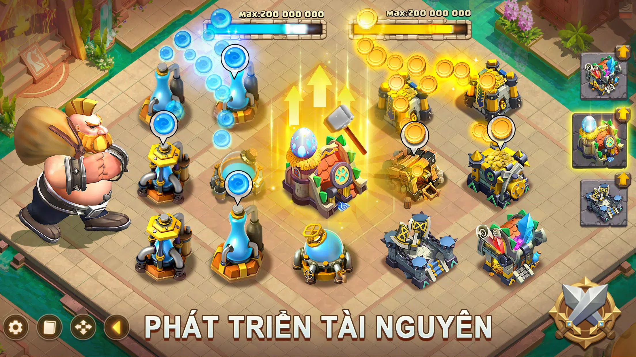 CastleClash:Quyết Chiến-Gamota スクリーンショット 1