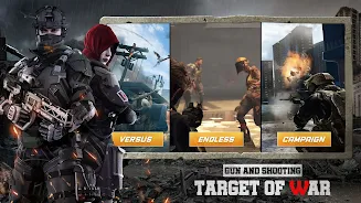 Gun and Shooting: Target war ภาพหน้าจอ 3