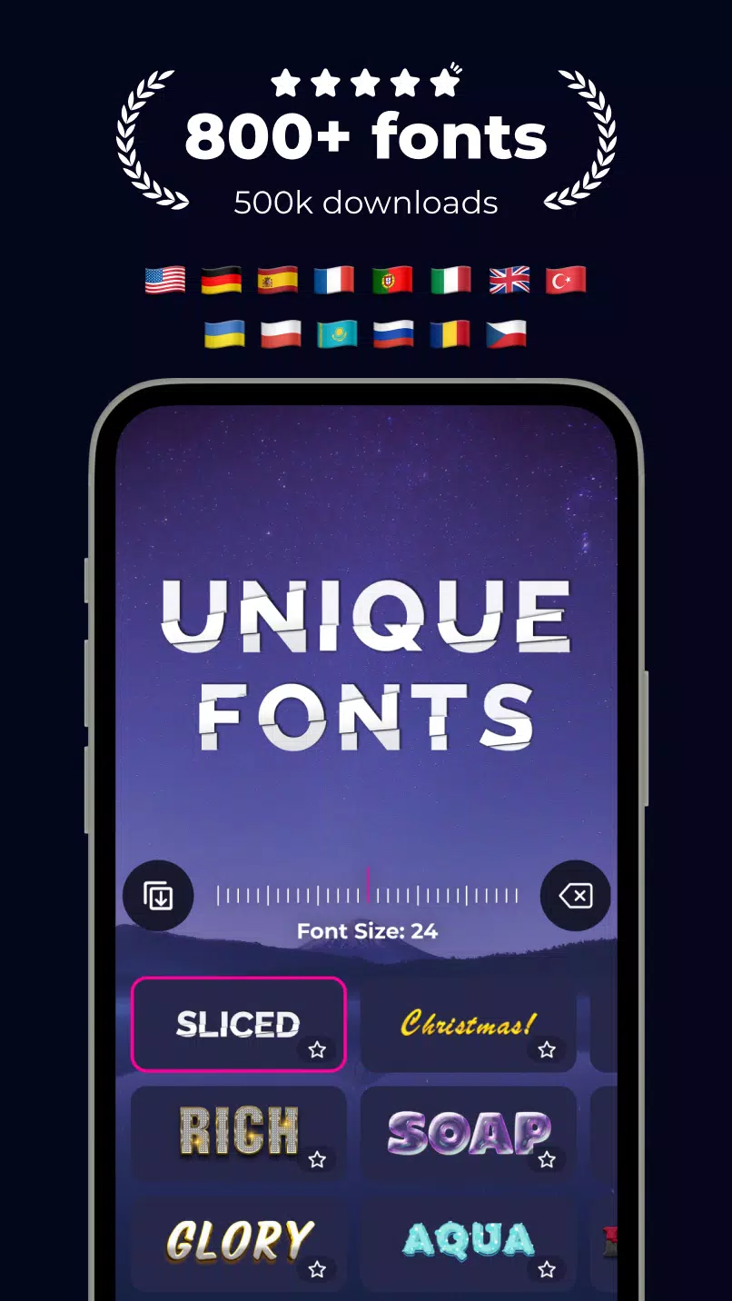 Fonts & Stickers. Add text Скриншот 3