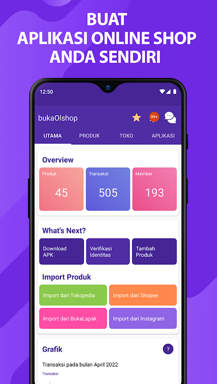 bukaOlshop - Buat App Toko Captura de tela 0