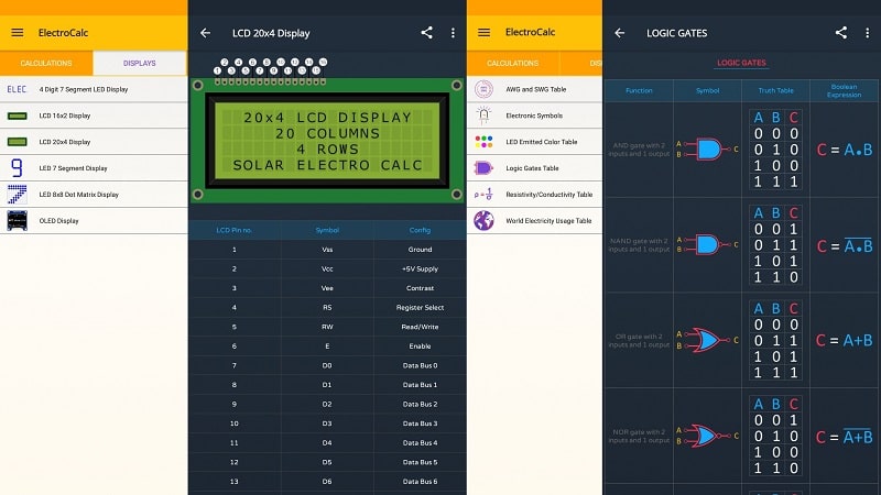 ElectroCalc Zrzut ekranu 2