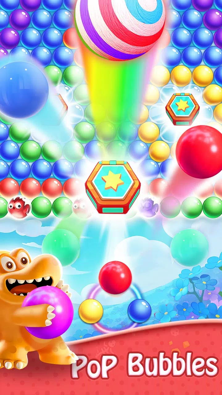 Bubble Shooter - Dino Match Captura de tela 1