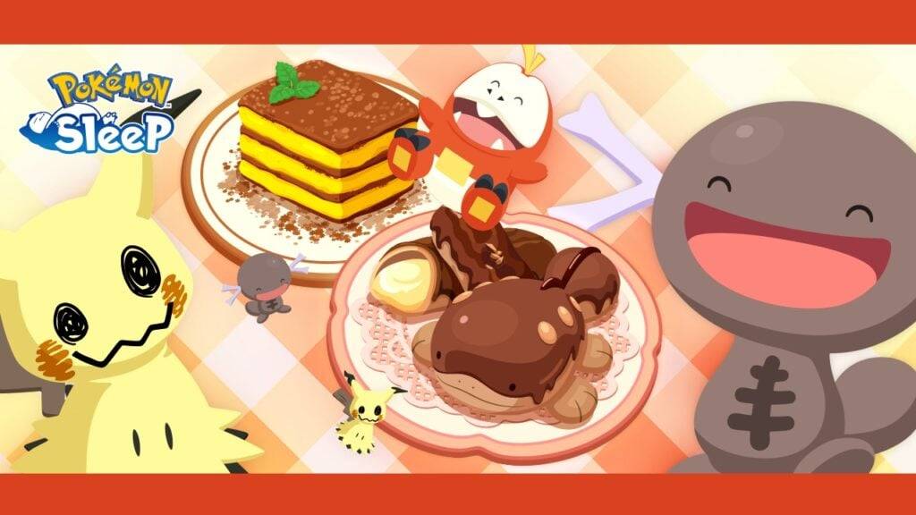 O Pokémon Sleep está comemorando o Dia dos Namorados com éclair, cheesecake e mais sobremesas!