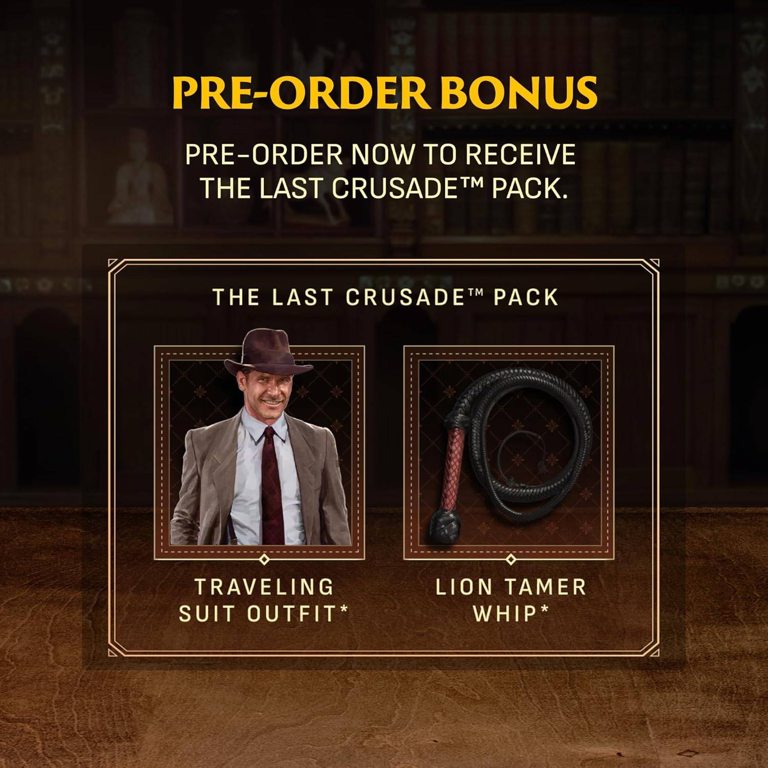 Indiana Jones preorder bonus items