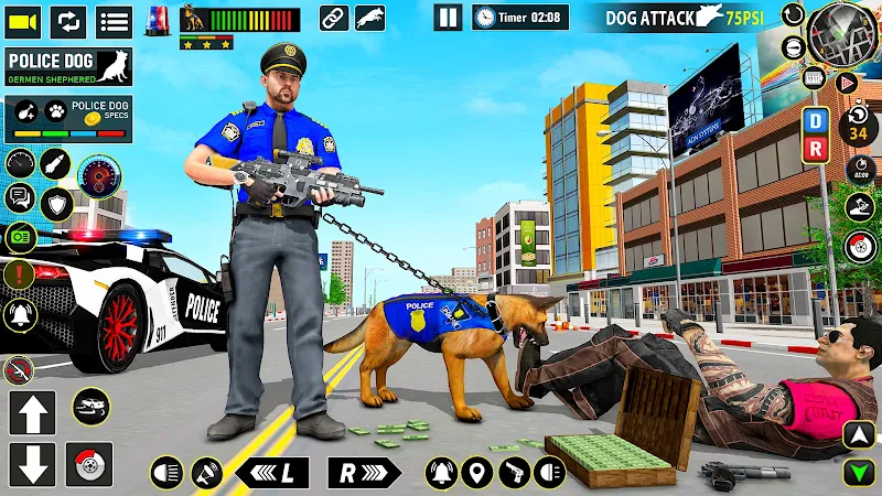 Police Dog Subway Crime Shoot Screenshot 0