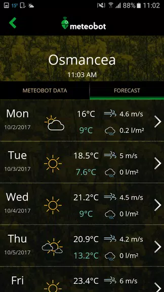 Meteobot 스크린샷 2