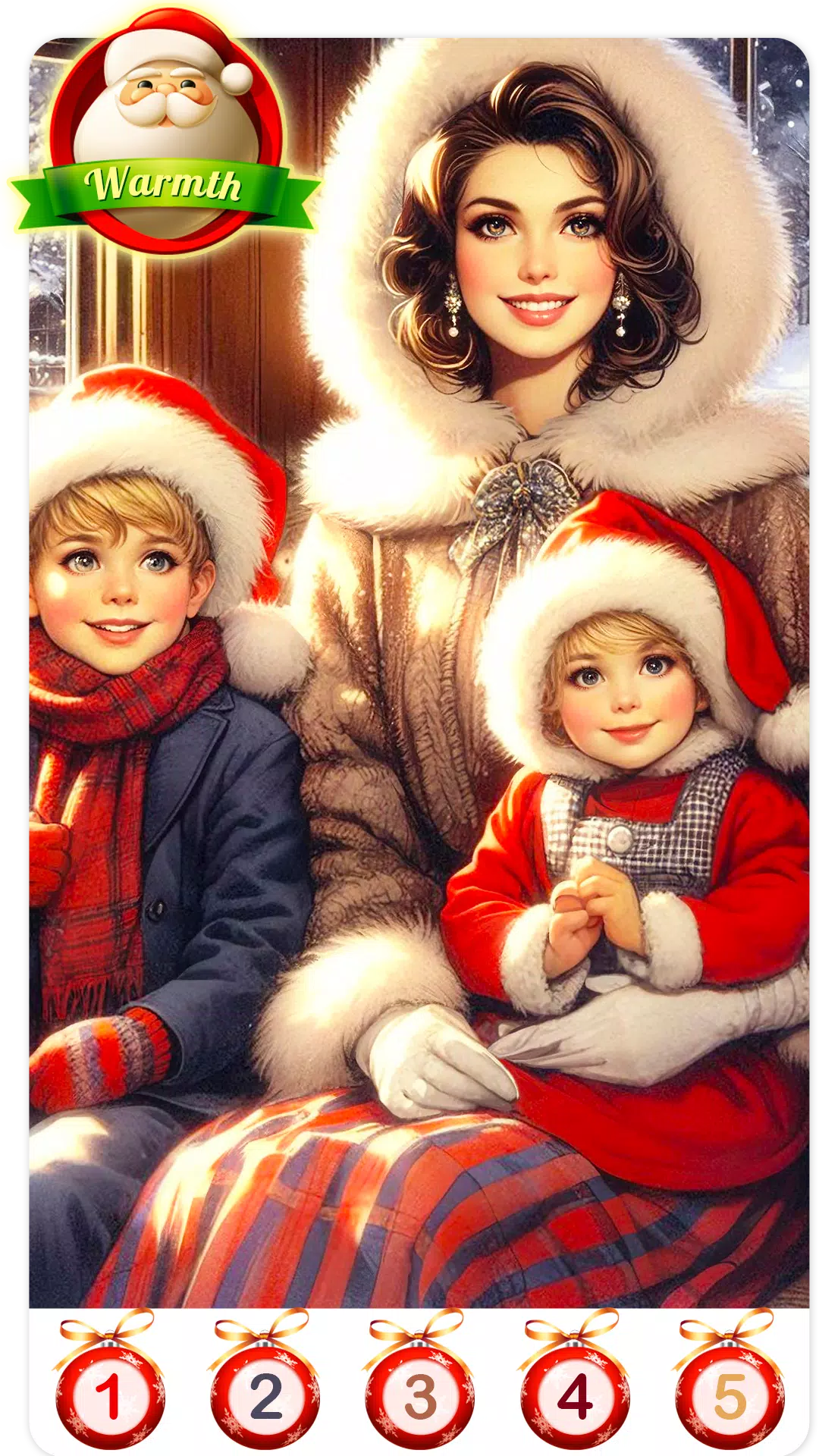 Christmas Santa Family Color Tangkapan skrin 3