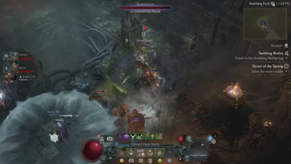 Diablo 4 증오 게임 플레이 스크린 샷의 선박 4