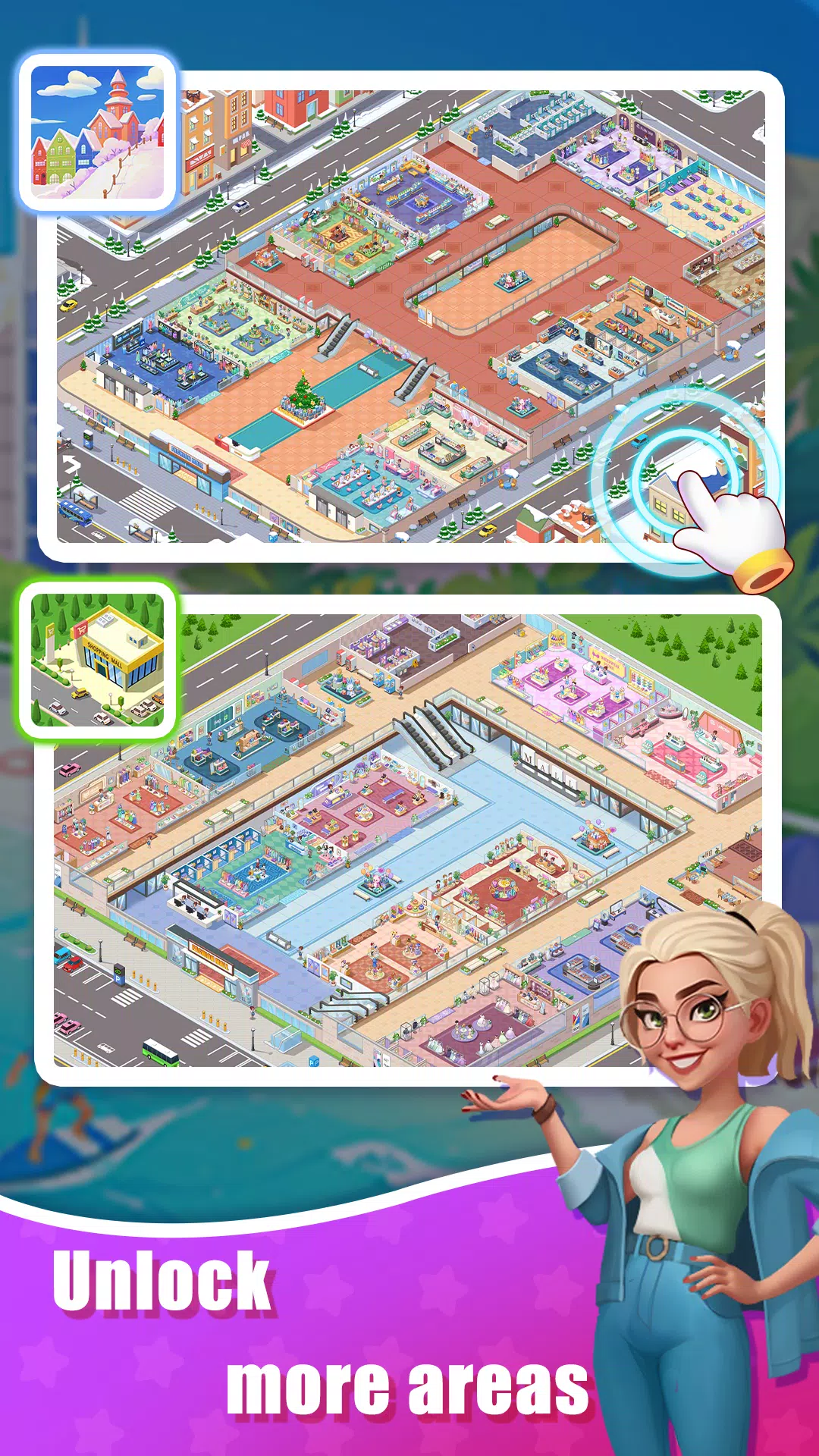 Idle Shopping Mall - Tycoon Screenshot 1