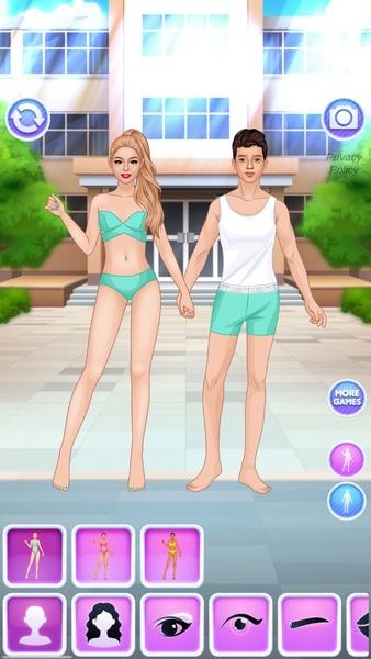 College Girl & Boy Makeover Tangkapan skrin 0