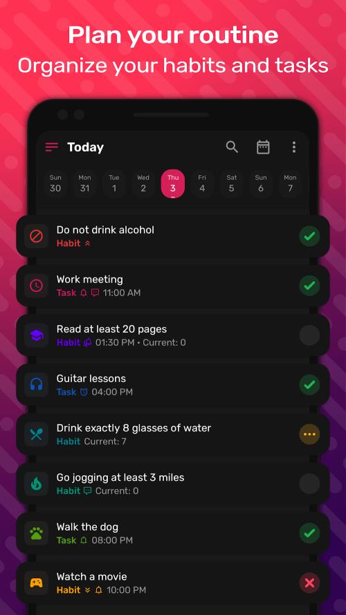 HabitNow Daily Routine Planner Screenshot 0