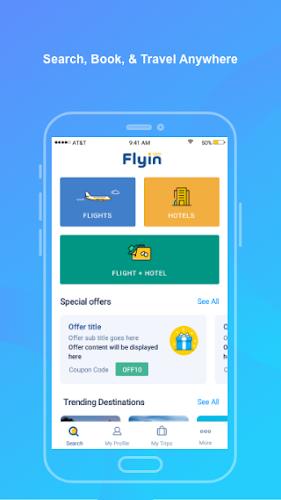 Flyin.com - Flights & Hotels ภาพหน้าจอ 0