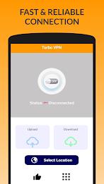 Turbo VPN - Fast Secure VPN स्क्रीनशॉट 0