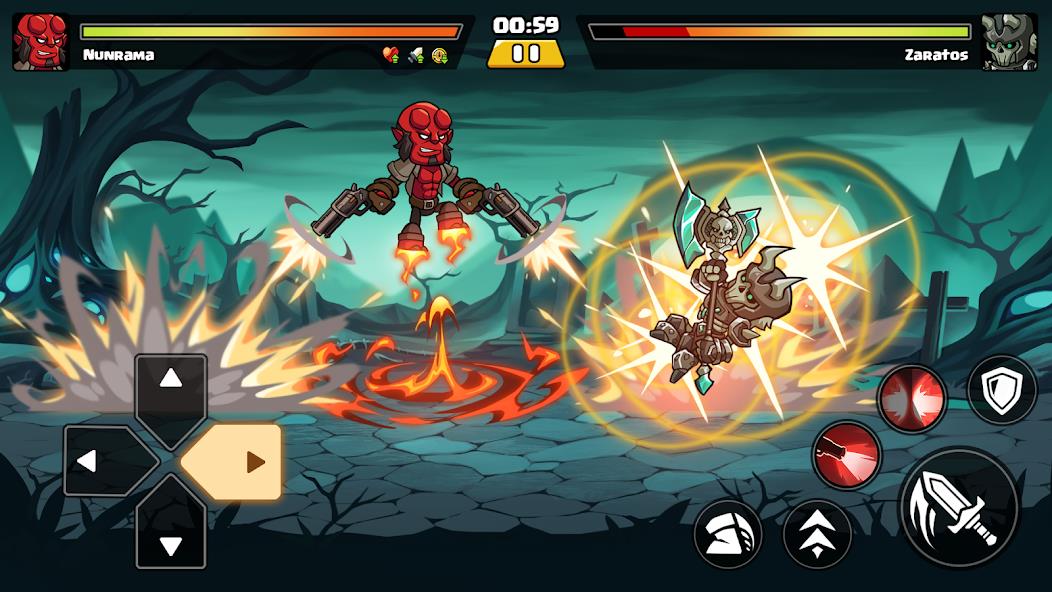 Brawl Fighter - Super Warriors Mod Captura de tela 2