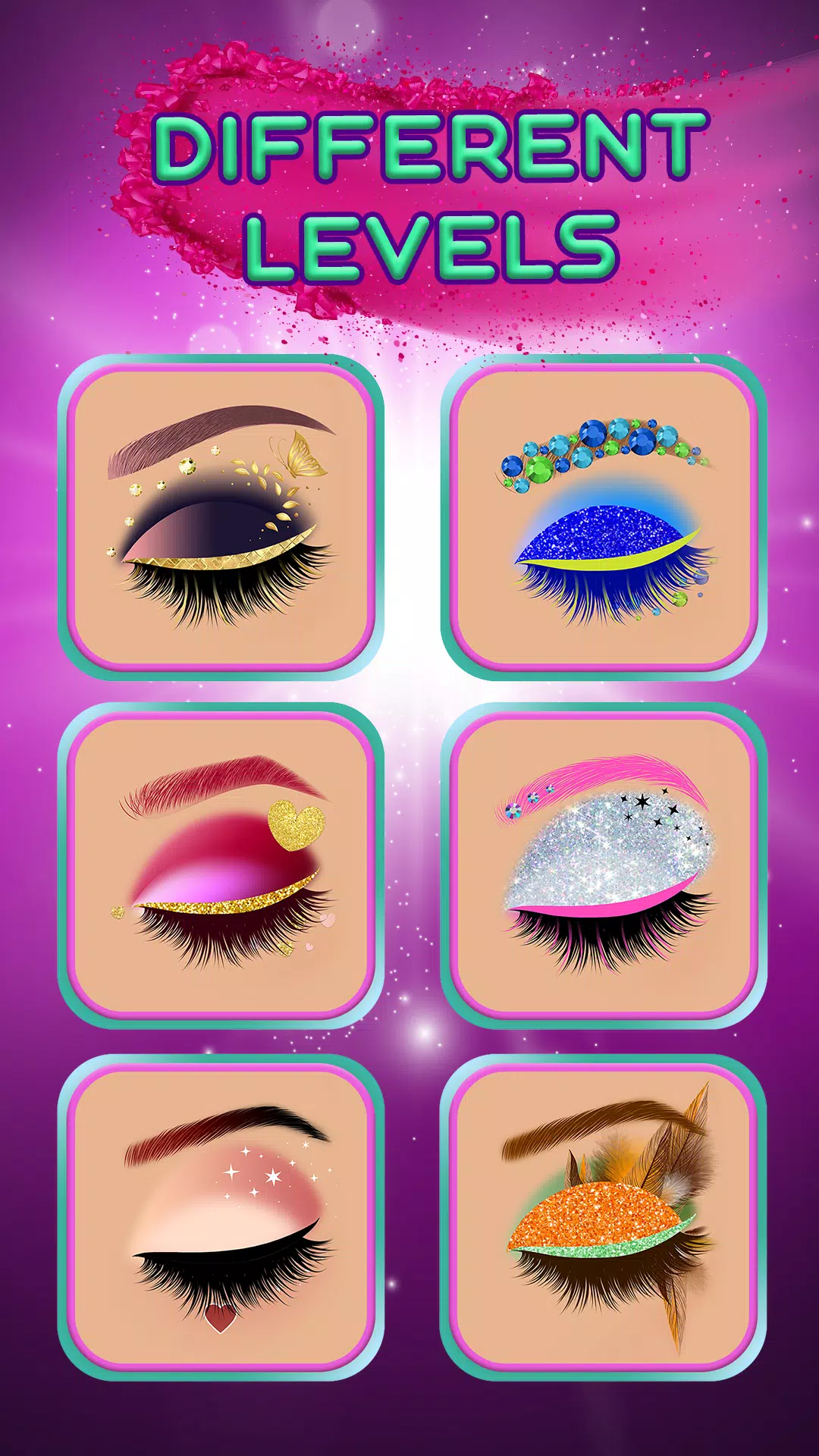 Eye makeup for girls Schermafbeelding 1