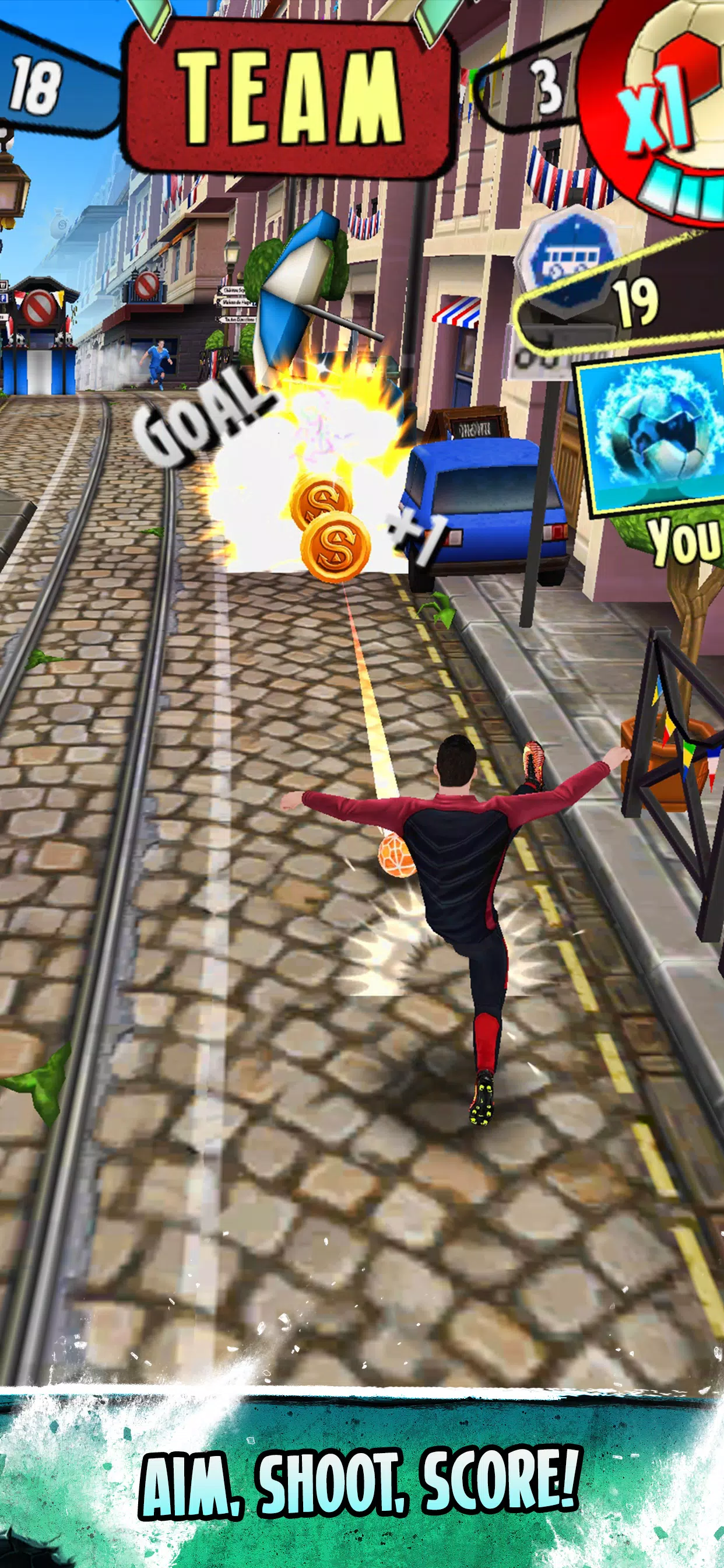 Ronaldo: Kick'n'Run Football Captura de pantalla 3