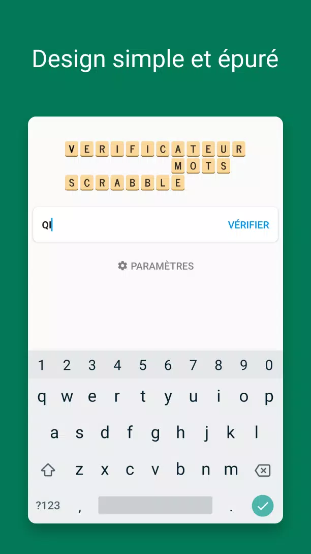Verificateur Mots SCRABBLE 스크린샷 0