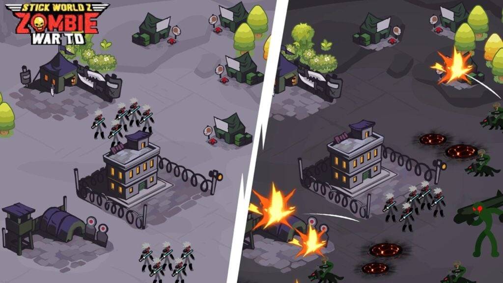 Stick World Z: Zombie War TD adalah permainan pertahanan menara baru di Android