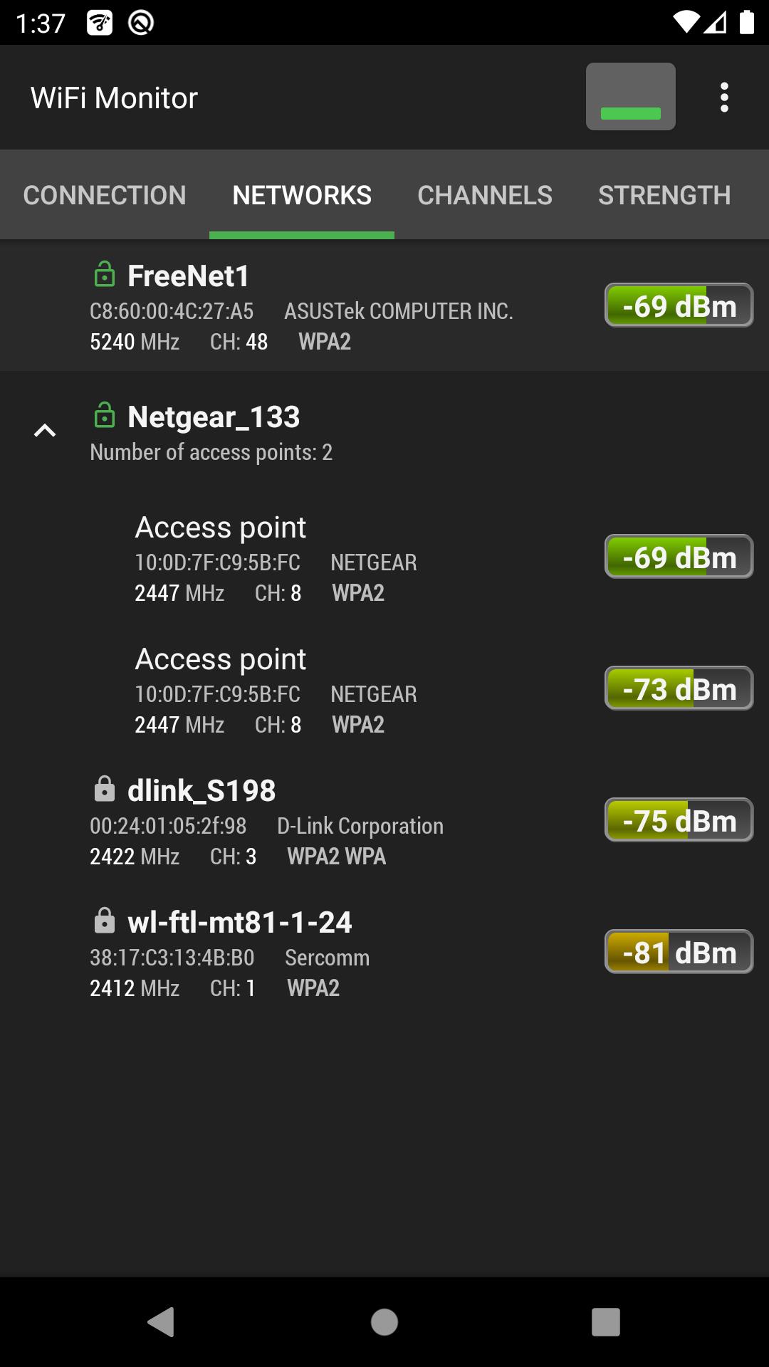 WiFi Monitor: Netzanalysator Screenshot 2