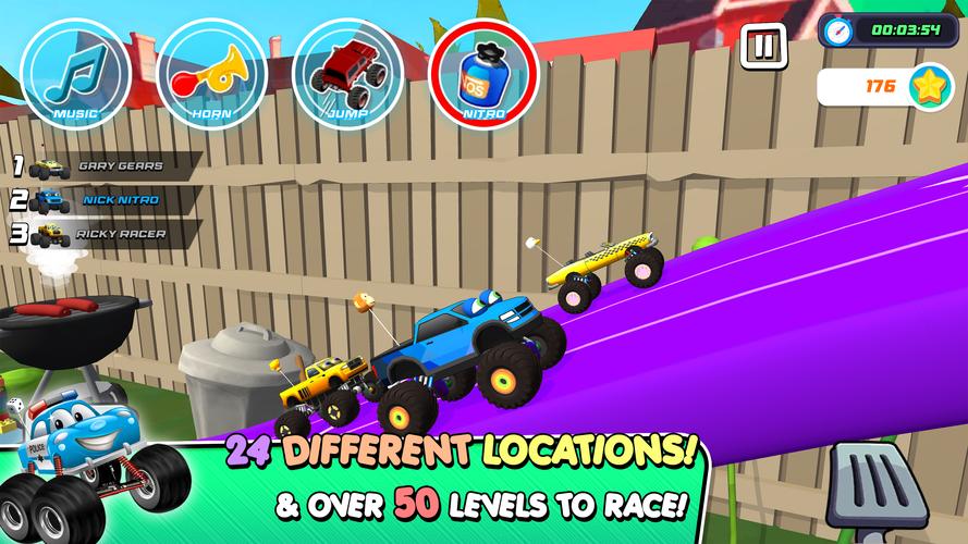 Monster Trucks Game for Kids 3 Captura de tela 2