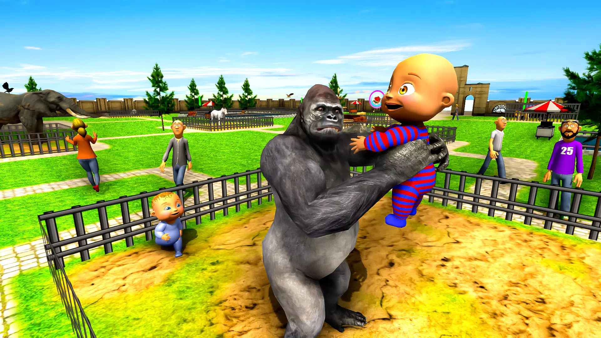 Naughty Baby 3D: Daddy Zoo Fun Screenshot 3